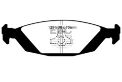 Alternative view of DP4635R EBC Yellowstuff Street and Track Brake Pad Set [Rear]