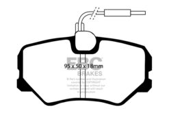 DP4687R EBC Yellowstuff Street and Track Brake Pad Set [Front] - Image 2
