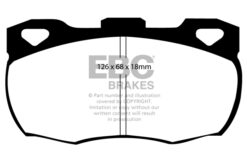 Alternative view of DP4708R EBC Yellowstuff Street and Track Brake Pad Set [Front]