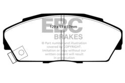 Alternative view of DP4719/2R EBC Yellowstuff Street and Track Brake Pad Set [Front]