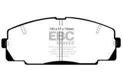 Alternative view of DP4722R EBC Yellowstuff Street and Track Brake Pad Set [Front]