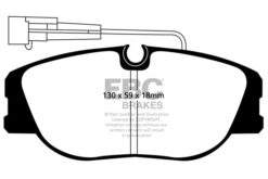 Alternative view of DP4733R EBC Yellowstuff Street and Track Brake Pad Set [Front]