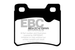 Alternative view of DP4761R EBC Yellowstuff Street and Track Brake Pad Set [Rear]