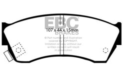 Alternative view of DP4762R EBC Yellowstuff Street and Track Brake Pad Set [Front]