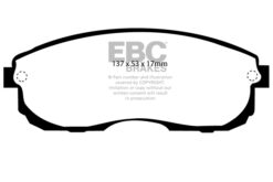 Alternative view of DP4775R EBC Yellowstuff Street and Track Brake Pad Set [Front]