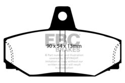 Alternative view of DP4793R EBC Yellowstuff Street and Track Brake Pad Set [Rear]