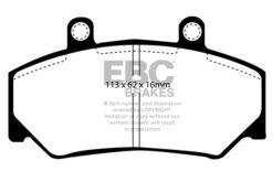 Alternative view of DP4800R EBC Yellowstuff Street and Track Brake Pad Set [Front]