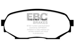Alternative view of DP4802R EBC Yellowstuff Street and Track Brake Pad Set [Front]