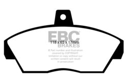 EBC Ultimax Brake Pad Set (FRONT) DP810 - Image 2