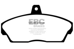 Alternative view of DP4815R EBC Yellowstuff Street and Track Brake Pad Set [Front]