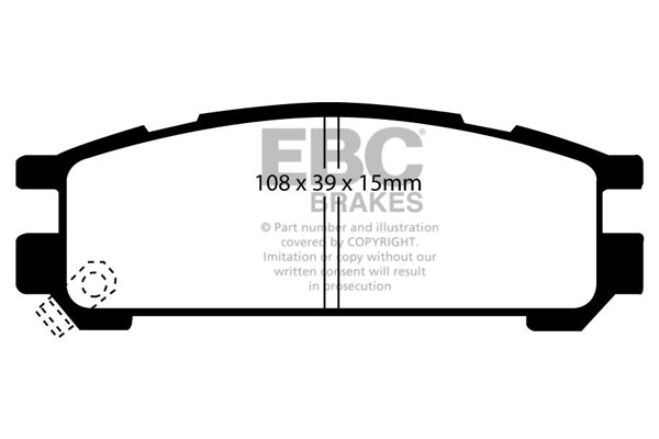 EBC Redstuff Brake Pads - DP3821C - Image 2