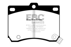 Alternative view of DP4824R EBC Yellowstuff Street and Track Brake Pad Set [Front]