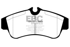 Alternative view of DP4833R EBC Yellowstuff Street and Track Brake Pad Set [Front]