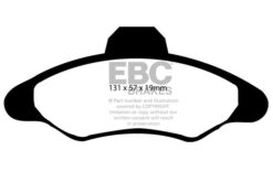 EBC Ultimax Brake Pad Set (FRONT) DP837 - Image 2