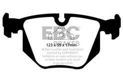 Alternative view of DP4871R EBC Yellowstuff Street and Track Brake Pad Set [Rear]