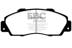 Alternative view of DP4872R EBC Yellowstuff Street and Track Brake Pad Set [Front]