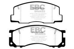EBC Ultimax Brake Pad Set (FRONT) DP876 - Image 2
