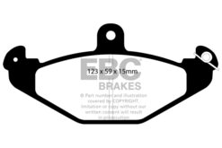Alternative view of DP4885R EBC Yellowstuff Street and Track Brake Pad Set [Rear]