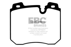 Alternative view of DP4886R EBC Yellowstuff Street and Track Brake Pad Set [Front]