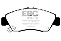Alternative view of DP4890R EBC Yellowstuff Street and Track Brake Pad Set [Front]