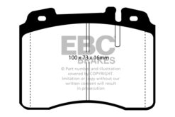 Alternative view of DP4927/2R EBC Yellowstuff Street and Track Brake Pad Set [Front]