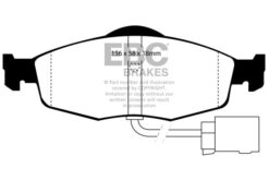 DP4955R EBC Yellowstuff Street and Track Brake Pad Set [Front] - Image 2