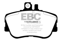 EBC Greenstuff 2000 Brake Pad Set (FRONT) DP2962 - Image 2