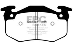Alternative view of DP4983R EBC Yellowstuff Street and Track Brake Pad Set [Rear]