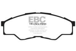EBC Ultimax OEM Replacement Brake Pad Set DPX2001 [Front] - Image 2