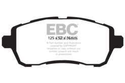 Alternative view of EBC Greenstuff 2000 Brake Pad Set (FRONT) DP22002
