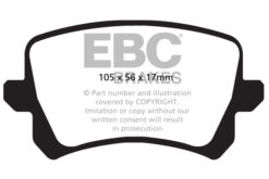 Alternative view of EBC Ultimax OEM Replacement Brake Pad Set DPX2004 [Rear]