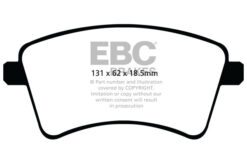 EBC Ultimax OEM Replacement Brake Pad Set DPX2033 [Front] - Image 2