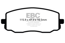 EBC Greenstuff 2000 Brake Pad Set (FRONT) DP22050 - Image 2