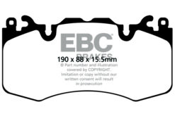 Alternative view of DP42064R EBC Yellowstuff Street and Track Brake Pad Set [Front]