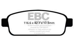 DP42066R EBC Yellowstuff Street and Track Brake Pad Set [Rear] - Image 2