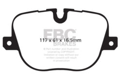 DP42068R EBC Yellowstuff Street and Track Brake Pad Set [Rear] - Image 2