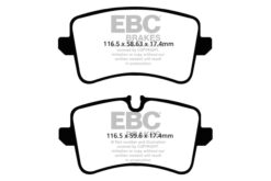 Alternative view of EBC Ultimax OEM Replacement Brake Pad Set DPX2082 [Rear]