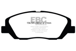 EBC Ultimax OEM Replacement Brake Pad Set DPX2100 [Front] - Image 2