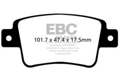 EBC Ultimax OEM Replacement Brake Pad Set DPX2101 [Rear] - Image 2