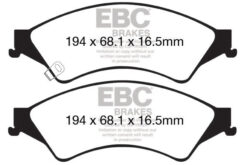Alternative view of Powerbrake Brake Pads 1003PB01 (FRONT)