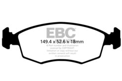 EBC Ultimax OEM Replacement Brake Pad Set DPX2142 [Front] - Image 2