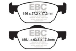 EBC Greenstuff 2000 Brake Pad Set (FRONT) DP22154 - Image 2
