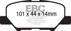 Alternative view of DP42171R EBC Yellowstuff Street and Track Brake Pad Set [Rear]
