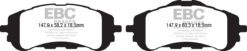 EBC Ultimax OEM Replacement Brake Pad Set DPX2200 [Front] - Image 2