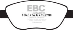 EBC Ultimax OEM Replacement Brake Pad Set DPX2212 [Front] - Image 2