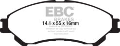 EBC Ultimax OEM Replacement Brake Pad Set DPX2217 [Front] - Image 2