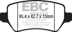 EBC Ultimax OEM Replacement Brake Pad Set DPX2233 [Rear] - Image 2
