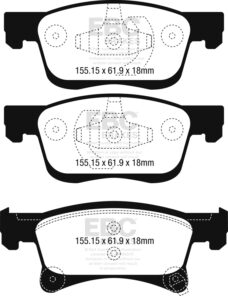 EBC Ultimax OEM Replacement Brake Pad Set DPX2242 [Front] - Image 2