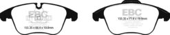 EBC Ultimax OEM Replacement Brake Pad Set DPX2252 [Front] - Image 2