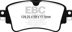 EBC Ultimax OEM Replacement Brake Pad Set DPX2254 [Rear] - Image 2